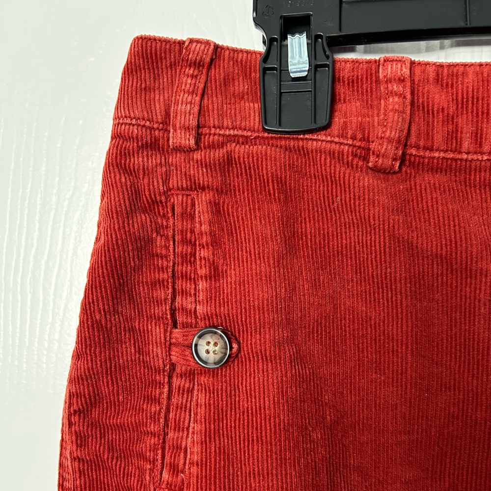 Banana Republic Rust Orange Corduroy Mini Skirt Size 6 - Picture 8 of 12